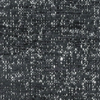 Dark gray woven fabric sample with white flecks, matte finish, textured surface; labeled “turri > fabric cat. b > 781 l”.